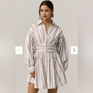 NWT Anthropologie Chic Long Sleeve Striped Dress size M